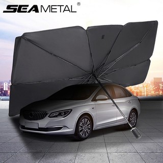SEAMETAL Dù Che Nắng Ô Tô Tự Động Mở Chống Nóng Chống UV Gập Gọn Cho Kính Lái Trước Nội Thất Xe Hơi