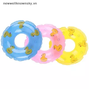 MỚI 1 Chiếc Búp Bê Bơi Lifering Cho Phụ Kiện Búp Bê Nhà Búp Bê Đi Biển Đồ Chơi Tắm SKY