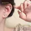 PNPIA- 3 Cặp Thời Trang Nhẹ Sang Trọng Mini Bướm Bông Tai Dành Cho Nữ Bé Gái Dễ Thương Tinh Tế Bông Tai Phụ Kiện Trang Sức Quà Tặng