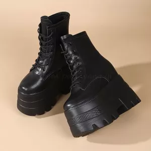 Giày Bốt Nữ Phong Cách Gothic cos Nam Trưởng Thành Tăng Chiều Cao Giày Martin 11cm Phong Cách Mới Đế Dày Triển Lãm Truyện Tranh Yabi Giày Bốt Ngắn Nữ Siêu Mẫu