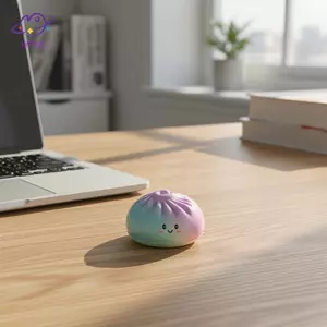 HFTOY Squishy Bánh bao Bun Đồ chơi dễ thương và đầy màu sắc tăng chậm cho mọi lứa tuổi và giảm căng thẳng ~