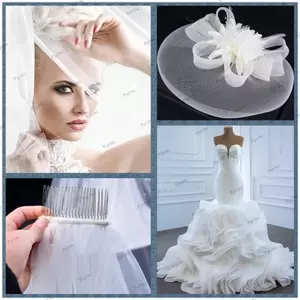 PYCOU Hair Braid, DIY 50 Yards Boning, Phụ kiện váy cứng Polyester Chiều rộng 2 / 2.5 / 3 / 4 / 5 / 6 / 7cm Phụ kiện may mặc may mặc DIY trong suốt