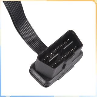 (COD) Flat 16Pin ELM327 OBD2 Nam Sang Dual Nữ Y Splitter Khuỷu Tay Nối Dài Cáp Dẫn