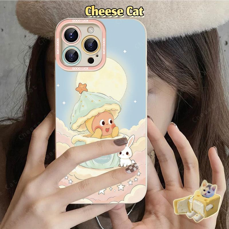 cho Twinkle Bộ hai mảnh Ốp điện thoại dây buộc màu xanh cho iPhone 13 14 15 Plus 11 12 16 17 Pro Max XR Xs Max 7Plus SE