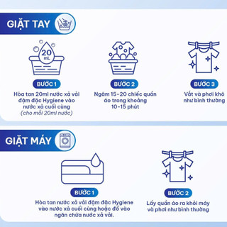 Nước Xả Vải Hygiene Đậm Đặc Thái Lan (Túi Tiết Kiệm 3.5L&3L) - Làm Mềm Vải, Lưu Hương Thơm Lâu, Nhiều Mùi Hương