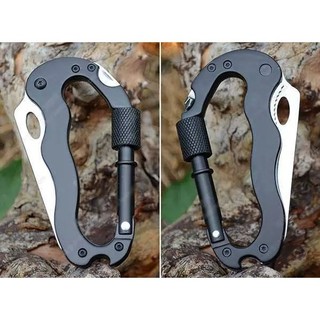 Dao Đa Năng Mini Carabiner EDC – Dao Gấp Bỏ Túi Tiện Ích, Dao Mini Du Lịch, Dao Cắm Trại Nhỏ Gọn
