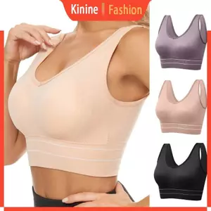 KIN Nữ Áo Ngực Thể Thao Liền Mạch Thoải Mái Mềm Mại Thoáng Khí Cao Su Đệm Áo Ngực Áo Đẩy Lên Quần Lót Cho Tập Yoga Tập Thể Dục Exerc