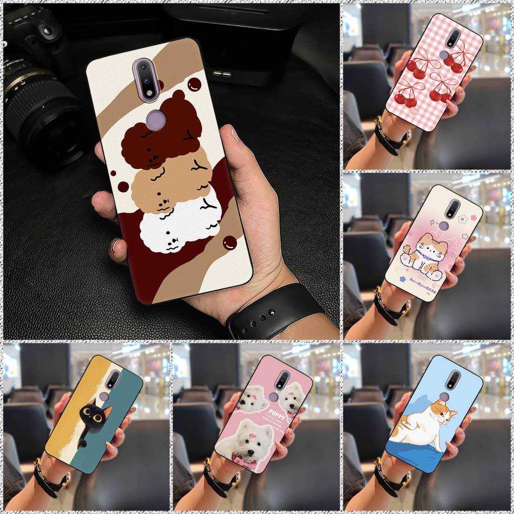 Túi Điện Thoại Chống Thấm Nước Ốp Lưng Nokia 2.4 TPU Bọc Toàn Bộ, Họa Tiết Graffiti Hoạt Hình, Chống Va Đập, Bảo Vệ Máy