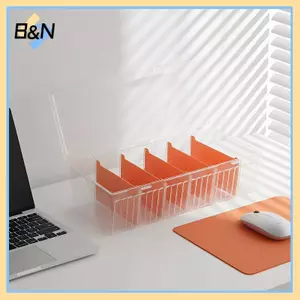 Hộp lưu trữ thẻ B & N 550 Plus Dung lượng Bộ sắp xếp phân vùng bằng nhựa trong suốt cho thẻ trò chơi bảng TCG Phòng giải trí gia đình.