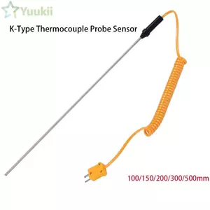 Cặp nhiệt điện loại K YUUKII 100 / 150 / 200 / 300 / 500mm Dụng cụ nhiệt độ -50C đến 1200C Bộ điều khiển nhiệt độ