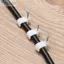 YUUKII 100 Chiếc Giá Đỡ Cố Định Hữu Ích Bền Dây Quản Lý Phụ Kiện Điện Chốt Cố Định Móng Tay Thép