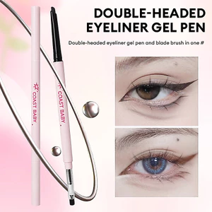【Roshy】Bút kẻ mắt dạng gel hai đầu đầu nhọn sắc bén lâu trôi kẻ mượt thích hợp cho người mới bắt đầu. không lem