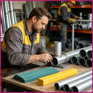 Que hàn nhiệt độ thấp 50 mảnh Điện cực hàn điện cực hàn cho dự án sửa chữa gia đình Arc shopidaevn