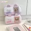 Túi đựng bút BEABOUT, có khe cắm thẻ ảnh Bút chì chấm bi hình ngôi sao, Túi đựng bút chì dung tích lớn INS dành cho học sinh