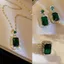 Cao Cấp Ánh Sáng Sang Trọng Thời Trang Ngọc Lục Bảo Vòng Cổ Nữ Micro-Ind Zircon Xương Đòn Dây Xích Sang Trọng Phụ Kiện Trang Sức Quà Tặng 6.5