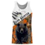 Gấu Săn Camo Tank Top Nam, In chân dung gấu đen, Áo thun thể thao không tay thoáng khí mềm mại