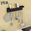 Giá treo chìa khóa treo tường YICA, Móc treo chìa khóa treo tường ABS tự dính, Đồ dùng khoan miễn phí Trang trí nội thất Móc treo tường