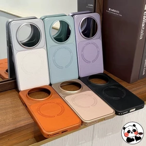 Ốp Điện Thoại Da Lychee Từ Tính Cho Huawei Mate 80 Pro Max 70 Air 60 Pro Plus 50 40 Pro 5G 4G Vỏ Sạc Không Dây Dễ Thương Đơn Giản Kinh Doanh PC Cứng Sang Trọng