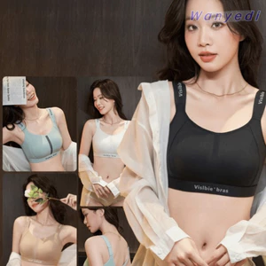 WANYEDI Áo Ngực Liền Mạch, Hỗ Trợ Có Thể Điều Chỉnh Tai Thỏ Cốc Áo Ngực Thể Thao, Định Hình Mỏng Liền Mạch Thiết Kế Chống Chảy xệ Vải Thoáng Khí Giảm Béo Áo Ngực Lớn