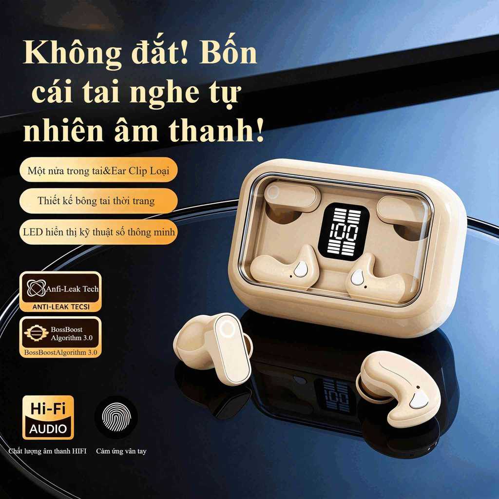 Tai nghe không dây mới khử tiếng ồn pin dài âm thanh nổi sử dụng cho màn hình LED cảm ứng iOS Android