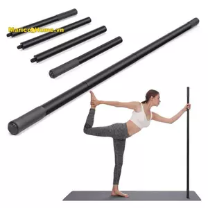 Gậy tập Yoga 5 Ft Thép chắc chắn có thể điều chỉnh Gậy kéo dài để di động, linh hoạt và cân bằng Gậy tập thể dục đa năng
