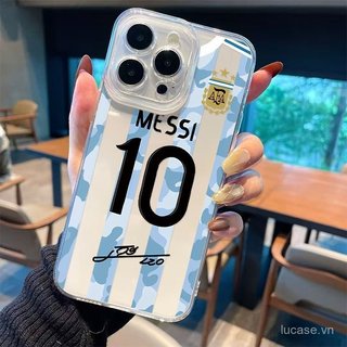 Ốp điện thoại trong suốt trong suốt Blue Stripe No. 10 Bóng Đá Thích Hợp Cho iPhone 11 12 13 promax 14 15 16 pro max 17promax 17pro 11proo 12pro 13pro xr Vỏ Silicon Linh Hoạt