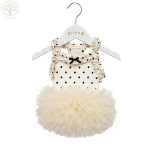 AMBU Puppy Cat Slip Dress, Đầm ren thoáng khí viền công chúa thú cưng, Mềm mại thoải mái đáng yêu cho mèo không tay Đồ dùng cho thú cưng
