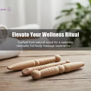 Bộ dụng cụ Massage bằng gỗ toàn thân dành cho gia đình và phòng tập thể dục