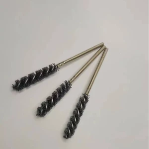 Nhôm Carbonized Silicon Ống Bàn Chải Mài Mòn Lụa Bàn Chải Van Thân Nhôm Lỗ Bên Trong Đánh Bóng Deburring Bàn Chải Deburring UMLL