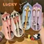 Disney Mickey Minnie Thìa Nĩa Nhôm Đũa Hoạt Hình Giá Trị Cao Học Sinh Trẻ Em Bộ Đồ Ăn Di Động