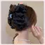 JRP Retro Mới Lớn Bướm Mây Lưới Kẹp Tóc Thời Trang Đuôi Ngựa Cá Mập Lấy Kẹp Bé Gái Quà Tặng Phụ Kiện Tóc JRP