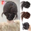 GAVESTO Tóc Bun Móng Vuốt Kẹp, Tóc Giả Đầu Lông Tơ Đen Tự Nhiên, Thời Trang Tổng Hợp Màu Nâu Tóc Giả Tóc Phụ Kiện Tóc