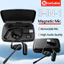 360 3 trong 1° Mic từ tính có thể tháo rời có thể điều chỉnh AI Giảm tiếng ồn thông minh Chất lượng âm thanh HiFi IP3X Cấp độ Tai nghe Bluetooth dành cho doanh nghiệp chống nước