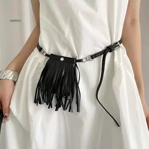 HNKMP Sel Thắt Lưng Có Thể Điều Chỉnh PU Eo Pa Kim Loại Bule Ví Điện Thoại Túi Thắt Lưng Trang Trí Nữ.