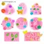 VFZ Hoa Cúc Hoa Cúc Plumeria Hoa Hồng Khuôn Silicon Cupcake Fondant Bánh Trang Trí Dụng Cụ DIY Chocolate Cookie Khuôn Nướng Bánh OTE