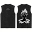 2026 DBZ Vegeta Anime Tank Top Unisex, Áo thun không tay mùa hè Harajuku, Đồ dạo phố thoáng khí mềm mại
