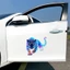 Nhãn dán ô tô DWEL Neon Leopard, Decal ô tô động vật chống nước đầy màu sắc, Nhãn dán thân xe trang trí tự dính