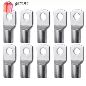 GAVESTO 10 Cái Dây Mũi Thiết Bị Đầu Cuối Uốn 6mm 8mm 10mm Đồng Đóng Hộp Bu Lông Lỗ SC Loại