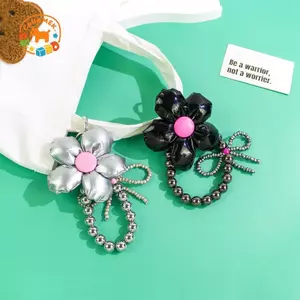 CANAMEK Thời Trang Ngọt Ngào Hoa Thoáng Mát Nơ Dây Túi Xách Bapa Dây Chuyền Trang Trí Cho Nữ Túi Mặt Dây Chuyền Phụ Kiện CSF