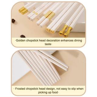 5/10 đôi đũa dài đũa Sushi hợp kim tái sử dụng đũa Nhật Bản Bộ đồ ăn hợp kim khỏe mạnh palillos nhà bếp ăn uống