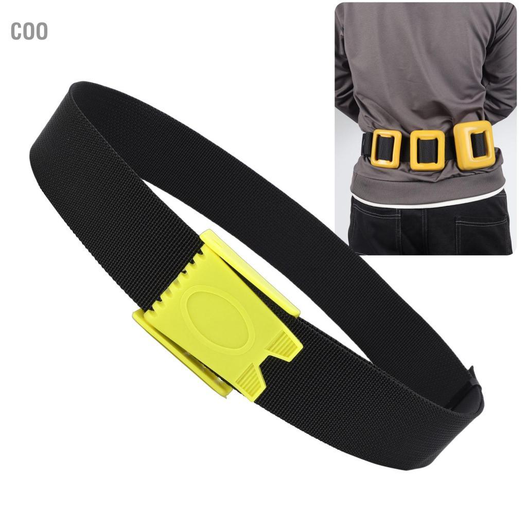 Coo GEERYZHE Đai tập tạ bằng nylon có thể điều chỉnh QuickRelease Freediving & Deep – Bền, An toàn và Thoải mái (Đen)