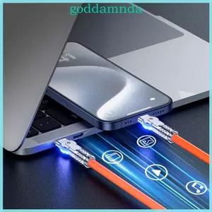 GIỜ 180° Dây sạc nhanh USB C uốn cong đôi có thể điều chỉnh Hợp kim kẽm tương thích Xây dựng để sử dụng nhiều thiết bị