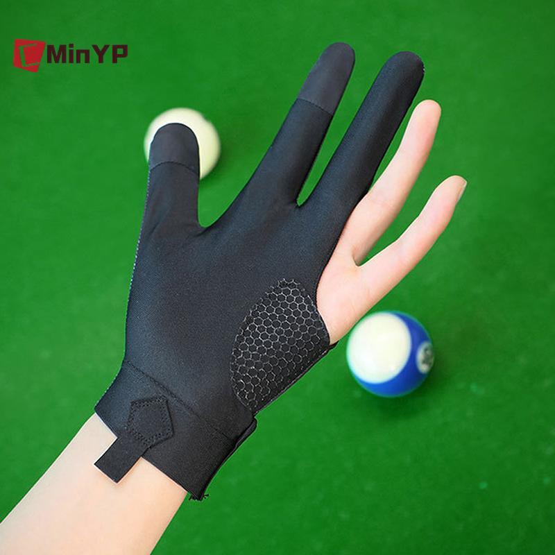 CMinYP 1 Găng Tay Bi-a Tay Trái Ba Ngón Tay Bi-a Găng Tay Chống Trơn Trượt Stiers Độ Đàn Hồi Bida Găng Tay Tập Luyện Vinh Quang
