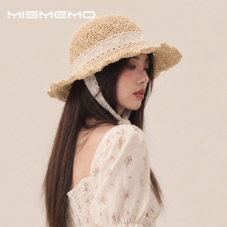 MISMEMO Mũ Rơm Ren Cho Mùa Hè Đi Biển, Che Nắng và Gấp Lại Dễ dàng