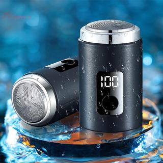 Cappuvini Mini Nam Máy Cạo Râu Điện Có Màn Hình Hiển Thị Điện Di Động Chuyến Đi Công Sở Râu Tông Đơ USB Sạc Máy Cạo Râu TypeC Sạc Đẹp