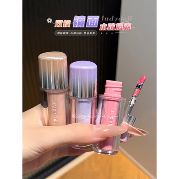 Môi dưỡng ẩm!Judydoll Judydoll Gương Nước Bóng Son Bóng Trong Suốt Không Dễ Tháo Rời Son Môi Trang Điểm Son Bóng