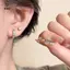4 Cái / bộ Bông Tai Vòng Zircon Pha Lê Tinh Tế Thời Trang Cho Nữ Bé Gái Bông Tai Hàng Ngày Phụ Kiện Y2K Quà Tặng Trang Sức [Mina]