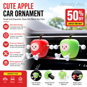 APPLE SHAPED CAR ORNAMENT Trang trí tạo kiểu độc đáo tinh tế Sử dụng nhiều cảnh cho xe Văn phòng tại nhà Màn hình nghệ thuật trong nhà Phụ kiện trang trí hàng ngày