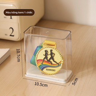 Hộp trưng bày huy chương, giá đỡ huy hiệu marathon Acrylic trong suốt, Có thể xếp chồng lên nhau, Chống bụi, Hiển thị