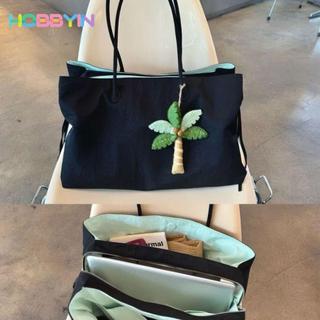 Túi Tote HOBBYIN, Túi đeo vai thông thường bằng Nylon, Túi xách dung tích lớn hợp thời trang chống nước chất lượng cao